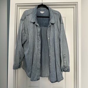 Good American denim shacket